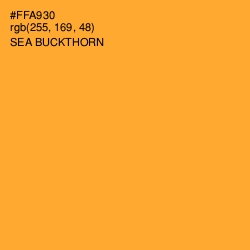 #FFA930 - Sea Buckthorn Color Image